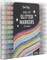 Dual Tip Glitter Markers, 12 Count – 24 Sparkling Colors, Professional Quality, Water-Based Ink for Adults, Crafts, Scrapbooking & Art Projects